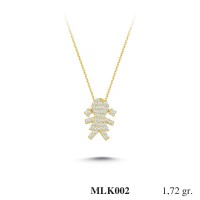 Silver    necklace    with    pendant                                     MLK002-925K
