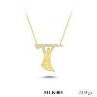 Silver    necklace    with    pendant                                     MLK005-925K