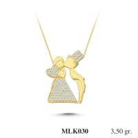 Silver    necklace    with    pendant                                     MLK030-925K