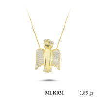 Silver    necklace    with    pendant                                     MLK031-925K