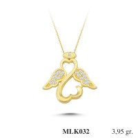 Silver    necklace    with    pendant                                     MLK032-925K