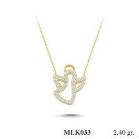 Silver    necklace    with    pendant                                     MLK033-925K