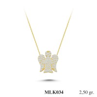 Silver    necklace    with    pendant                                     MLK034-925K