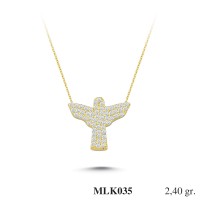 Silver    necklace    with    pendant                                     MLK035-925K