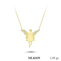 Silver    necklace    with    pendant                                     MLK039-925K
