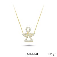 Silver    necklace    with    pendant                                     MLK041-925K
