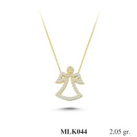 Silver    necklace    with    pendant                                     MLK044-925K