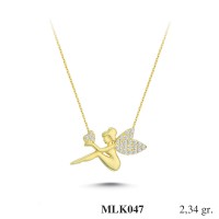 Silver    necklace    with    pendant                                     MLK047-925K