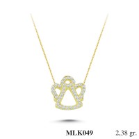 Silver    necklace    with    pendant                                     MLK049-925K