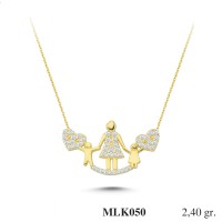 Silver    necklace    with    pendant                                     MLK050-925K
