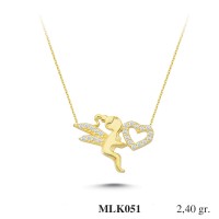 Silver    necklace    with    pendant                                     MLK051-925K