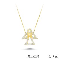 Silver    necklace    with    pendant                                     MLK053-925K