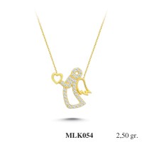 Silver    necklace    with    pendant                                     MLK054-925K