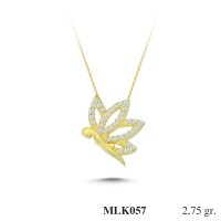 Silver    necklace    with    pendant                                     MLK057-925K