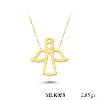 Silver    necklace    with    pendant                                     MLK058-925K