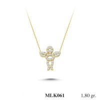 Silver    necklace    with    pendant                                     MLK061-925K
