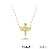Silver    necklace    with    pendant                                     MLK067-925K