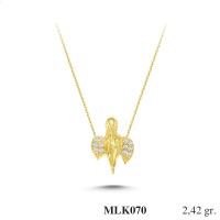 Silver    necklace    with    pendant                                     MLK070-925K