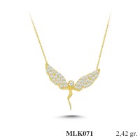 Silver    necklace    with    pendant                                     MLK071-925K