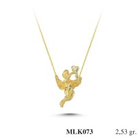 Silver    necklace    with    pendant                                     MLK073-925K