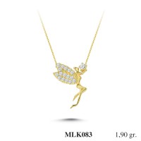 Silver    necklace    with    pendant                                     MLK083-925K