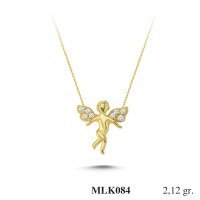 Silver    necklace    with    pendant                                     MLK084-925K