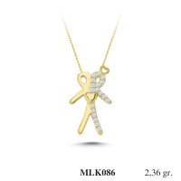 Silver    necklace    with    pendant                                     MLK086-925K
