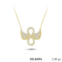 Silver    necklace    with    pendant                                     MLK094-925K