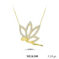 Silver    necklace    with    pendant                                     MLK100-925K