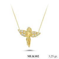 Silver    necklace    with    pendant                                     MLK102-925K