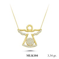 Silver    necklace    with    pendant                                     MLK104-925K