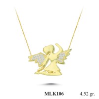 Silver    necklace    with    pendant                                     MLK106-925K