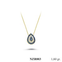 Silver    necklace    with    pendant                                     NZR003-925K