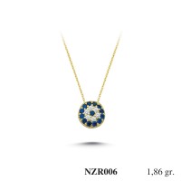 Silver    necklace    with    pendant                                     NZR006-925K
