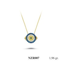 Silver    necklace    with    pendant                                     NZR007-925K