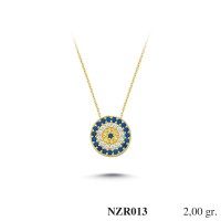 Silver    necklace    with    pendant                                     NZR013-925K