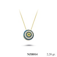 Silver    necklace    with    pendant                                     NZR014-925K