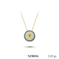 Silver    necklace    with    pendant                                     NZR016-925K