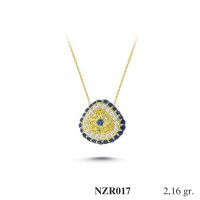 Silver    necklace    with    pendant                                     NZR017-925K
