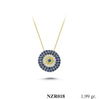 Silver    necklace    with    pendant                                     NZR018-925K