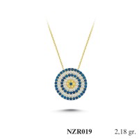 Silver    necklace    with    pendant                                     NZR019-925K