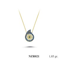 Silver    necklace    with    pendant                                     NZR021-925K