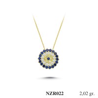 Silver    necklace    with    pendant                                     NZR022-925K
