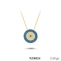 Silver    necklace    with    pendant                                     NZR024-925K