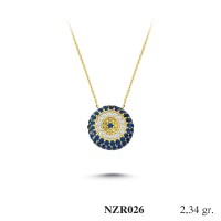 Silver    necklace    with    pendant                                     NZR026-925K