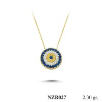 Silver    necklace    with    pendant                                     NZR027-925K
