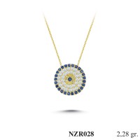 Silver    necklace    with    pendant                                     NZR028-925K