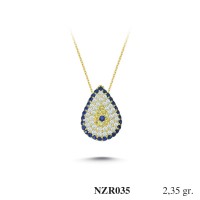 Silver    necklace    with    pendant                                     NZR035-925K