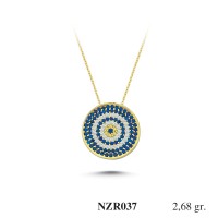 Silver    necklace    with    pendant                                     NZR037-925K