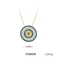 Silver    necklace    with    pendant                                     NZR038-925K